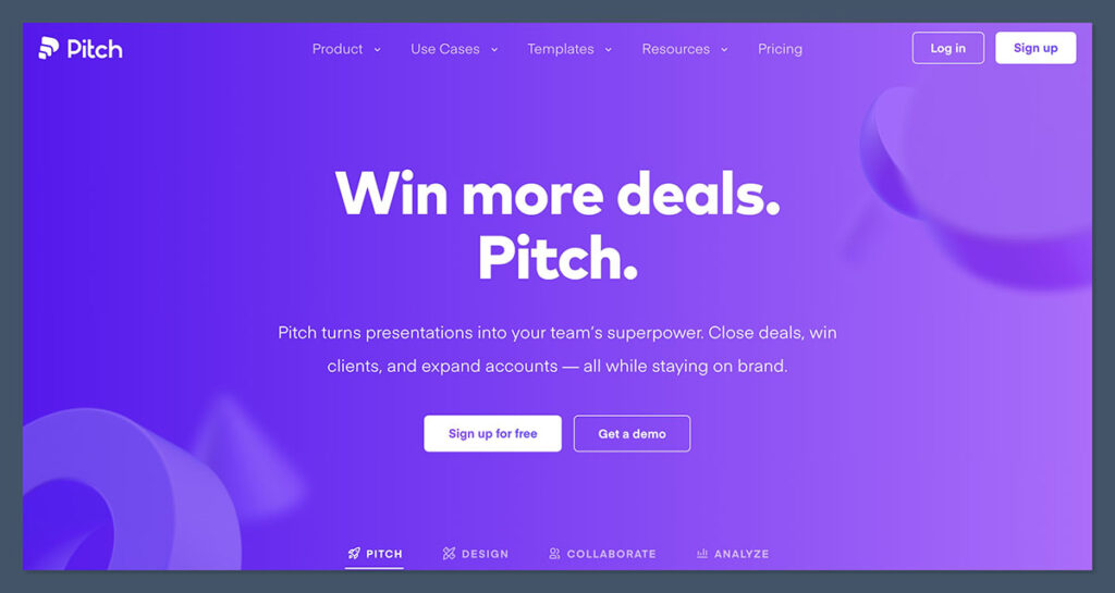 Pitch Homepage