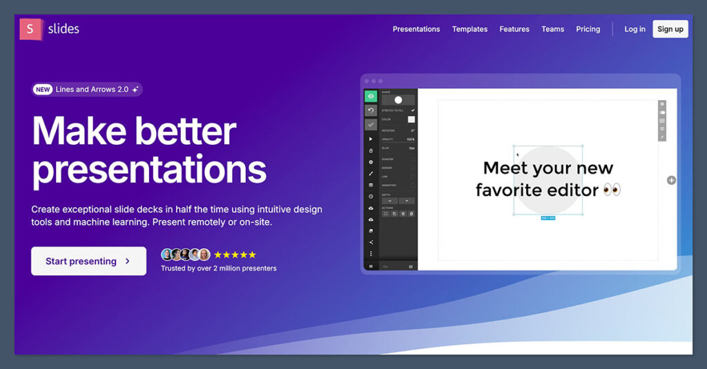 Slides.com Homepage